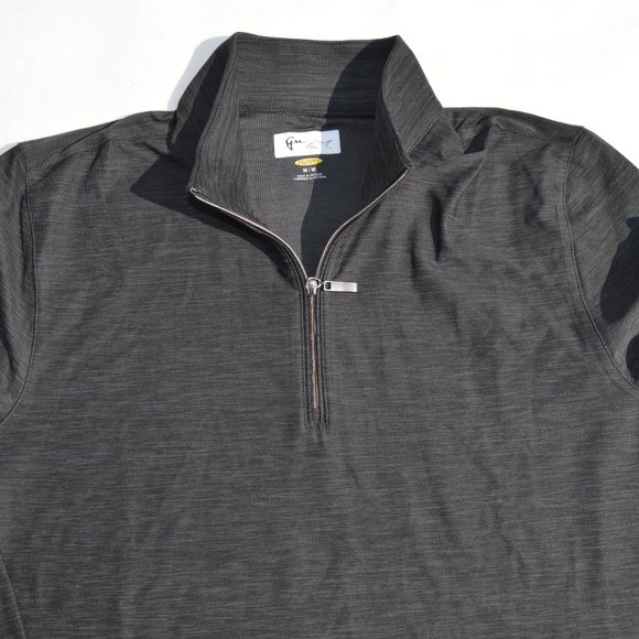 Greg Norman Women's Utility 1/4 Zip Color BLACK HEATHER Size M (New). - Picture 4 of 9
